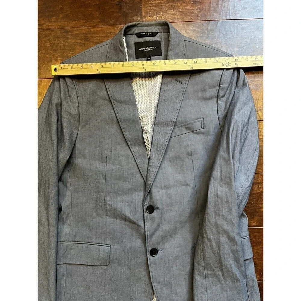 Banana Republic Mens Tailored Fit Slim Stretch Suit/Sport Coat Sz 40R